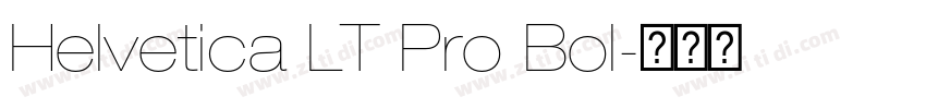 Helvetica LT Pro Bol字体转换